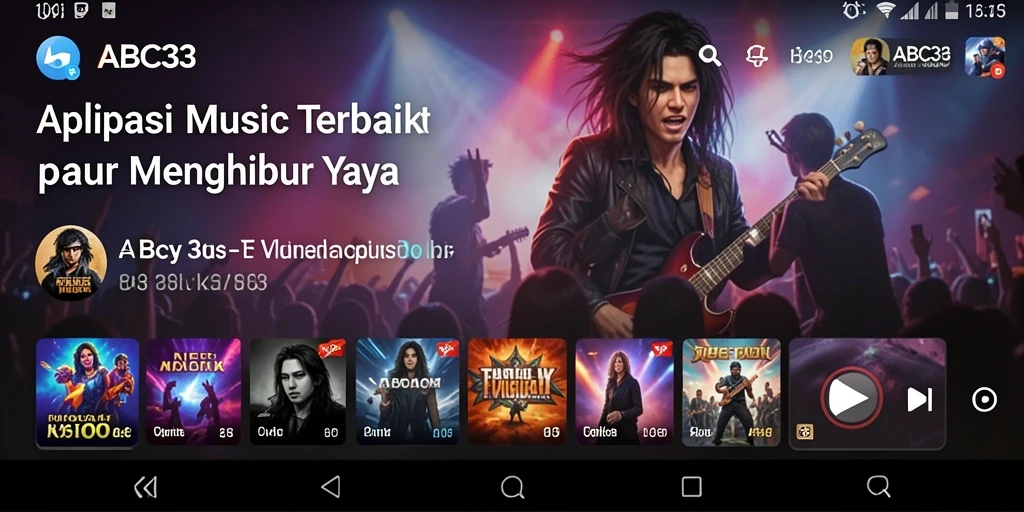 Tampilan gameplay ABC33 menampilkan interaksi seru antar pemain musik.