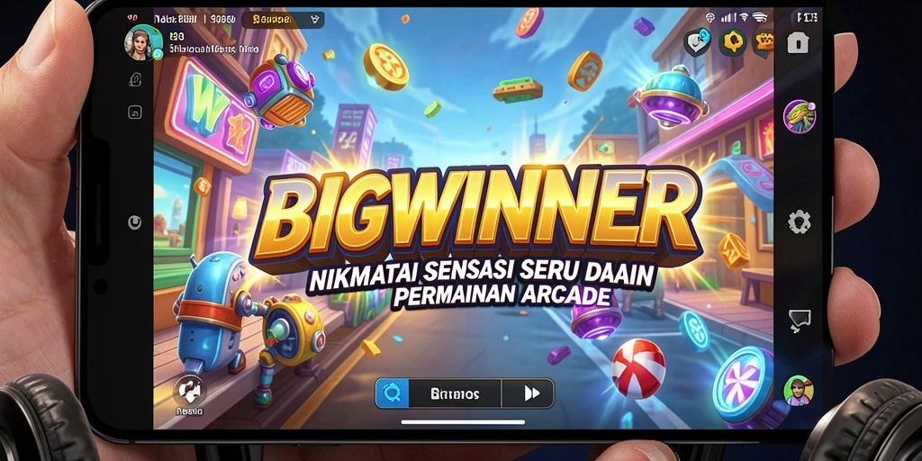 Screenshot utama BIGWINNER menunjukkan gameplay yang seru dan penuh aksi.