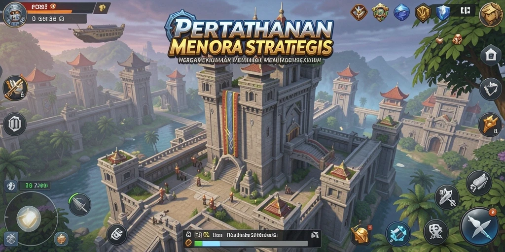 Tangkapan layar FO8 menunjukkan intensitas pertempuran dalam Tower Defense.