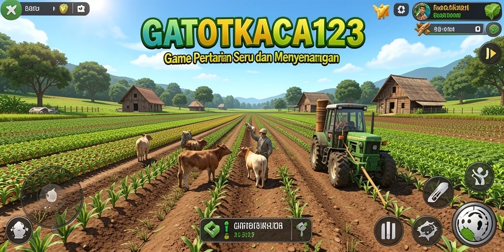Screenshot gameplay menunjukkan pengalaman bertani yang mendetail dan menarik.