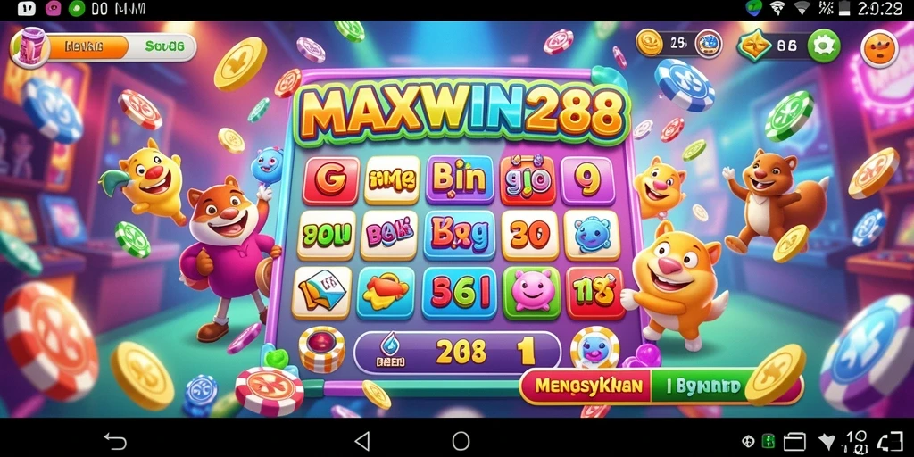 Tampilan menarik saat bermain game Bingo di MAXWIN288.