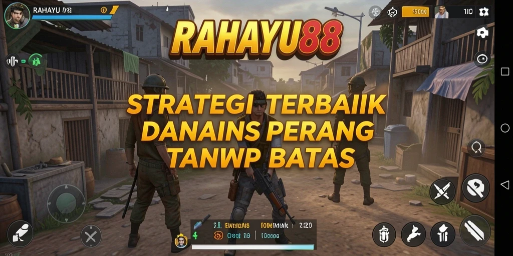 Screenshot gameplay RAHAYU88 menampilkan pertempuran strategis yang intens.