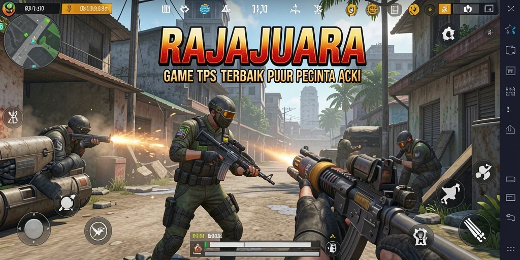 Screenshot menampilkan intensitas pertempuran dalam RAJAJUARA.
